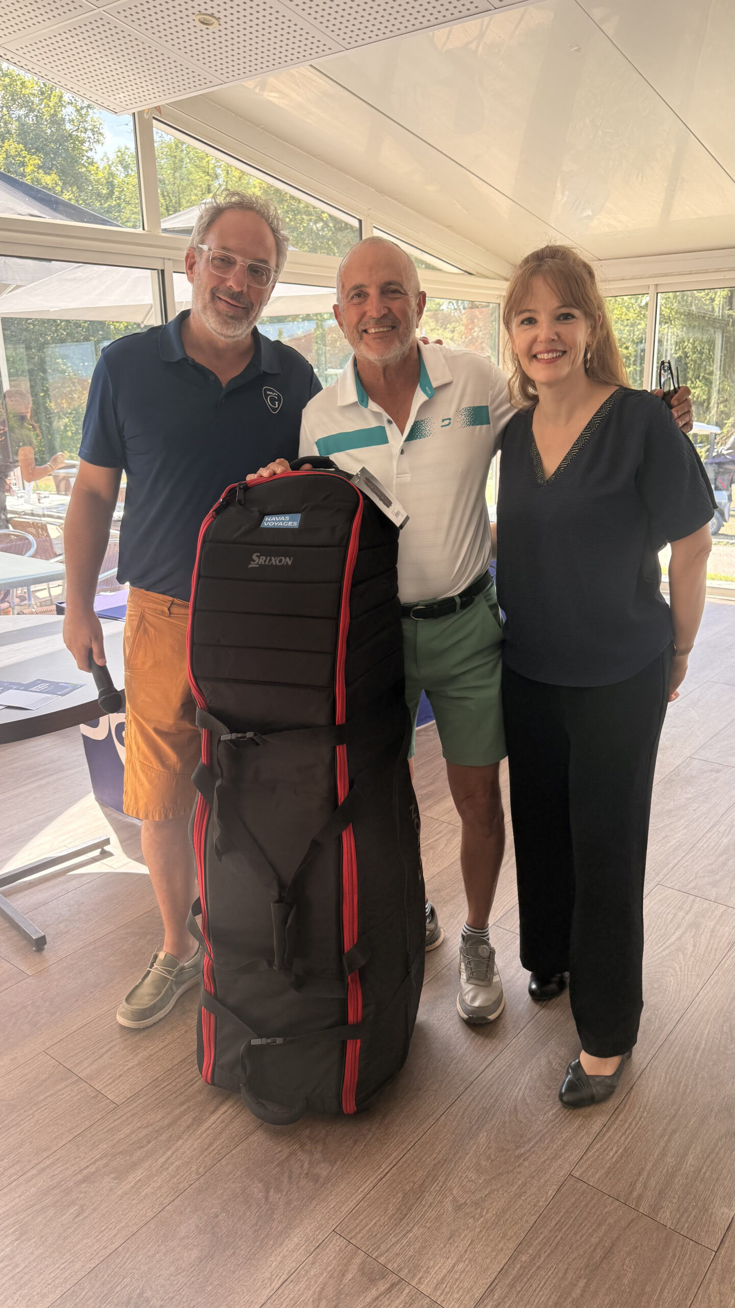 Joueurs lors de la remise des prix de la Golfy Days