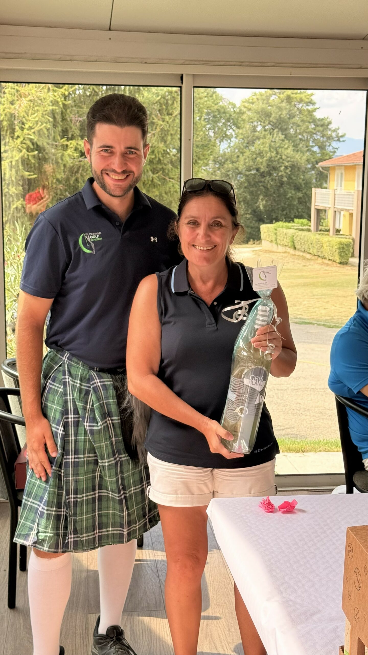 Joueurs lors de la remise des prix de la Semaine d'Albon